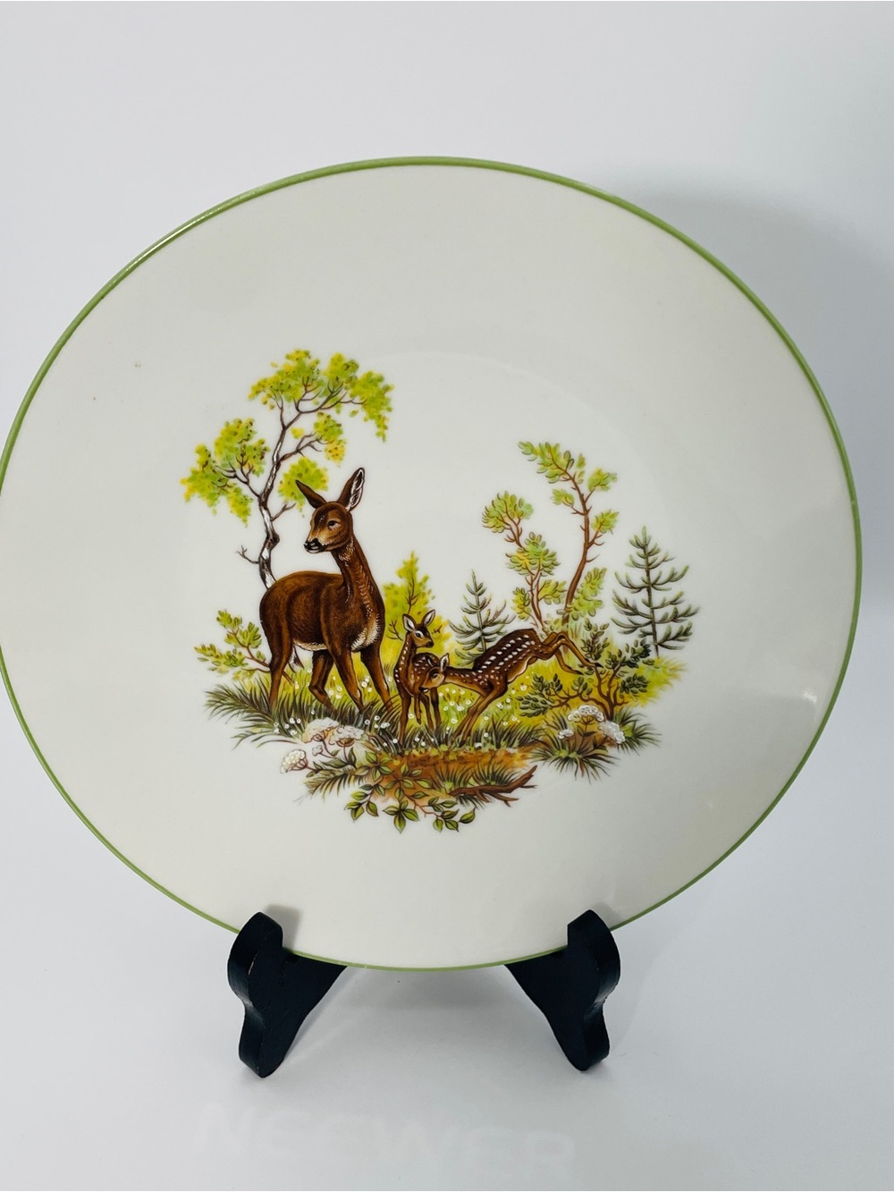 Bareuther Waldsassen Bavaria Germany Woodland Wildlife Salad Plates Set of 4 - Picture 4 of 10